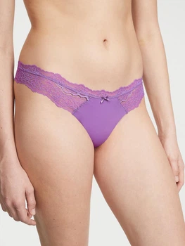 Трусики танга жіночі Victoria's Secret 26793320 L Фіолетові (322567289196)