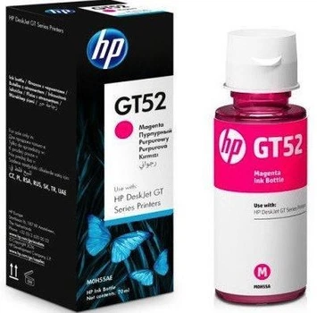 Краска для принтера чернила HP GT52 5810/5820 70 г Magenta (M0H55AE) малинового цвета