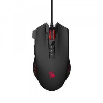 Мышка проводная компьютерная A4Tech V9MA Bloody 6200dpi с 9 кнопками, снайперскими режимами и подсветкой Black