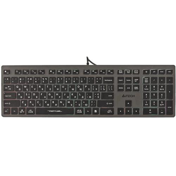 Клавіатура A4Tech A4-Tech Fstyler FX60H, сірий колір, USB, неонове підсвічування (FX60H USB (Grey) Neon backlit)
