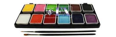 Палітра аквагриму Diamond FX Palette 12 colors Essential - Small, (12x6г)