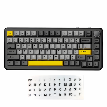 Клавиатура магнитная Ajazz AK820 Max 82 клавиши, RGB подсветка, Gateron, магнитная, USB-C Black