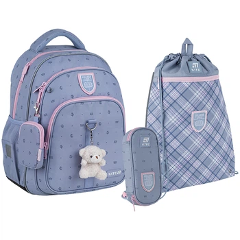 Рюкзак шкільний KITE Education SET_K25-763M-1 College Line Girl + (пенал, сумка для взуття) напівкаркасний /SET_K25-763M-1/