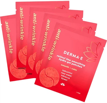 Гидрогелевые патчи Derma E Retinol Line Smoothing Hydro Gel Patches с ретинолом для разглаживания морщин 5 пар (30985004892)