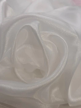 Тканина Органза "Diamond" молочна 80г/м2 150см 1пог.м (0002)