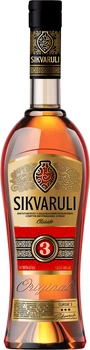 Спиртний напій Sikvaruli Classic 3 роки витримки 40% 0.5 л (4820189294962)