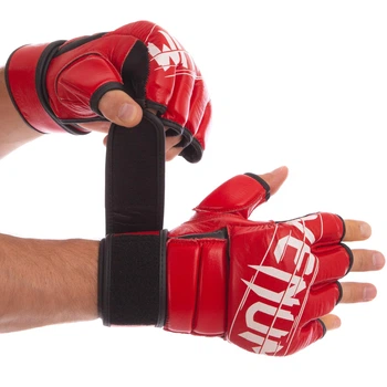 Рукавички для змішаних єдиноборств MMA VNM VN-0014 розмір XL червоний