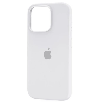 Чехол Fiji Silicone Case для Apple iPhone 16 Pro Max бампер накладка Soft Touch с микрофиброй White