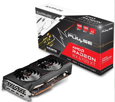 Видеокарта Sapphire AMD Radeon RX 6700 XT 12GB Pulse (11306-02-20G) (11306-98-90G) (GDDR6, 192 bit, PCI-E 4.0 x16) Б/У