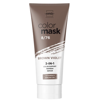 Тонуюча маска для волосся Unic Color Mask 8/76 Коричнево-Фіолетовий 250 мл