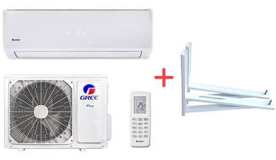 Кондиционер Gree GWH12QC-K6DNB6F/I/GWH12AFC-K6DNA2F/O (Smart)+ Кронштейн (крепление) для кондиционера Acc Electrics AE-001 (1286113590471) в подарок!