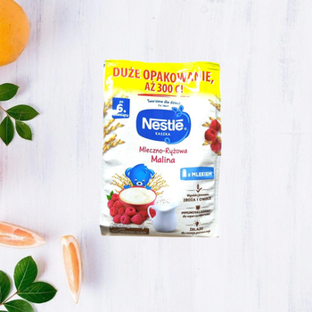 Каша Nestle молочно-рисова з малиною