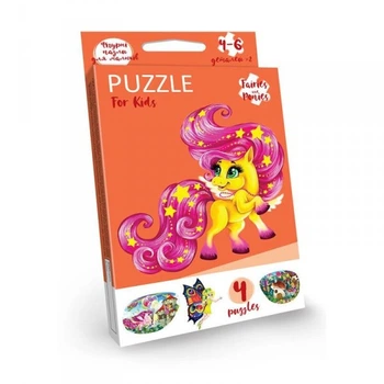Детские развивающие пазлы "Puzzle For Kids" PFK-05-12, 2 картинки (Единорог)