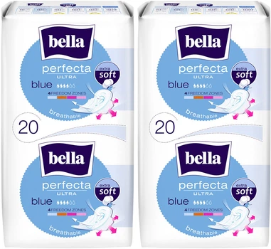 Упаковка гігієнічних прокладок Bella Perfecta Ultra Blue 20 шт + 20 шт (5900516305888/5900516004453)