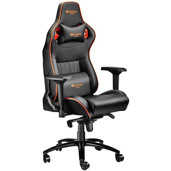 Крісло для геймерів Canyon Corax CND-SGCH5 Чорний-Оранжевий (CND-SGCH5)