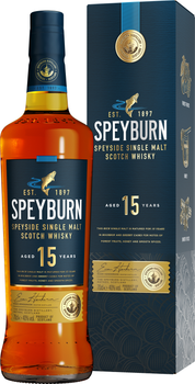 Виски односолодовый Speyburn 15 лет выдержки в подарочной упаковке 0.7 л 46% (5010509881173)