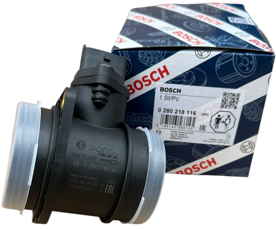 Датчик массового расхода воздуха ДМРВ (0 280 218 116 ) BOSCH