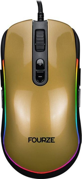 Миша Fourze GM700 USB Black/Gold (5713552002419)