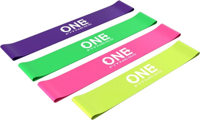 Zestaw gum do ćwiczeń One Fitness PBF SET04 4 szt. (5907695532388)