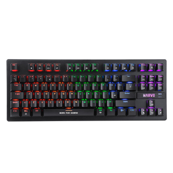 Механічна клавіатура Marvo KG901 Multi-LED Mechanical TKL 87 Key, RED SWITCH, EN/UKR, RGB (KG901)