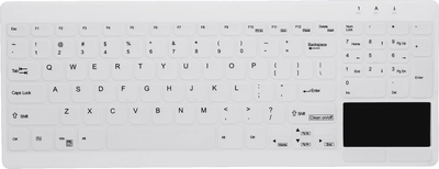 Клавіатура дротова Cherry AK-C7412 Medical Keyboard USB White (7061119200609)