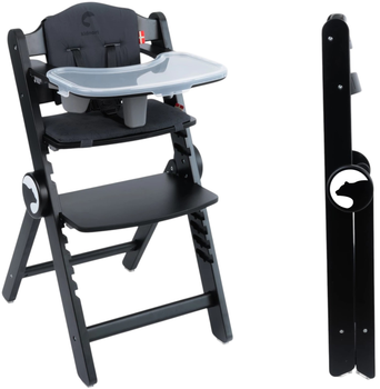 Стільчик для годування Kidnort Drömmer Unique чорний (5902983636304)