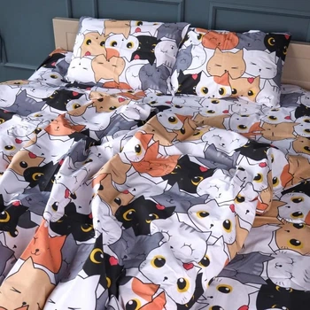 Комплект постельного белья Mirson Полуторный 143х210 см Бязь 17-0769 Funny Cat (2200011041681)