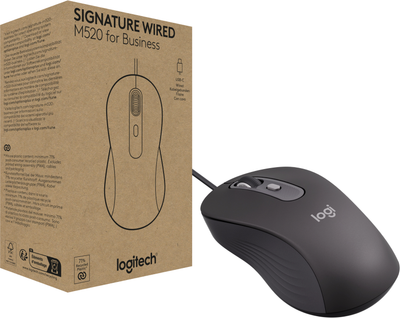 Миша Logitech Signature M520 USB Graphite (910-007511)