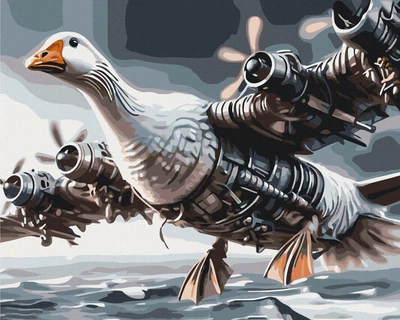 Картина по номерам "Bombogini gusini" BrushMe холст на подрамнике 40x50см BS54389