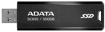 SSD диск ADATA SC610 500GB USB 3.2 Type-A 3D NAND TLC (SC610-500G-CBK/RD)