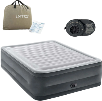 Materac dmuchany Intex 203 x 152 x 56 cm z wbudowaną pompką elektryczną 64418ND (6941057422961)