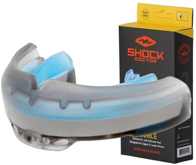 Капа Shock Doctor Ultra Braces под брекеты взрослая, возраст 12+ Black (4701-BK-AD)