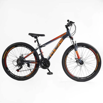Велосипед Спортивный 26 дюймов Corso PULSAR PL-318 оборудование Shimano алюминиевая рама 13 дюймов 21 скорость. Multicolor (164805)