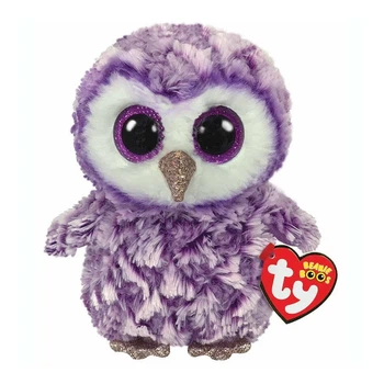 Мягкая игрушка TY Beanie Boo's Фиолетовая сова Moonlight 15 см