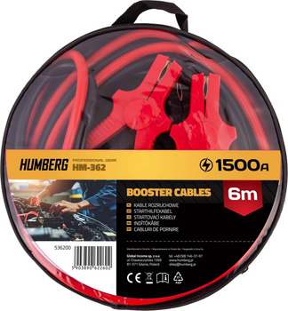 Стартові дроти Humberg HM-362 1500A 6 м (5903890622602)