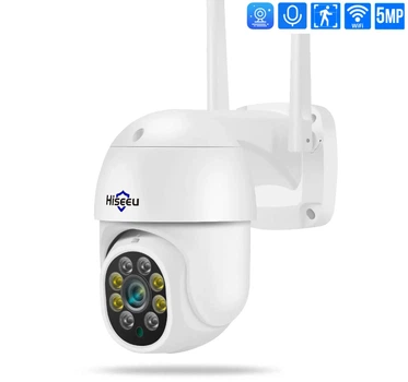 5MP WiFi IP-камера видеонаблюдения поворотная Hiseeu 3,6мм (EseeCloud)