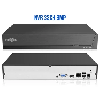 NVR IP Видеорегистратор Hiseeu 32-канальный 8Мп (4K) Xmeye