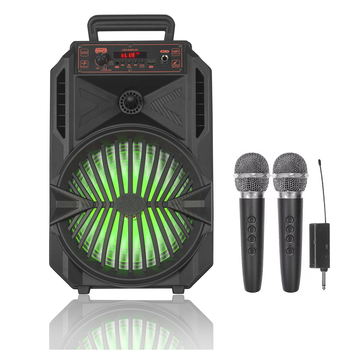 Автономна акустична система DECEPTICON usb/mp3/fm/bt + 2 од радіо мікрофона