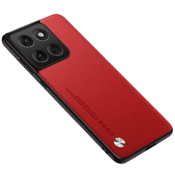 Кожаный чехол - накладка CODE Tactile Experience для Motorola Moto G15 / G15 Power red