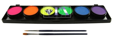 Палітра аквагриму Неоновий Diamond FX Palette 6 colors Neon, (6x10г)