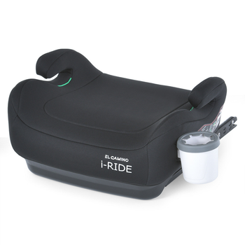 Безопасное автокресло-бустер ME 1147 i-RIDE Black для детей, i-SIZE R129, с isofix и подстаканником