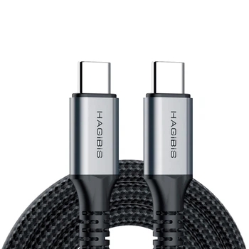 Кабель Hagibis UC32Z Type-C to Type-C 3.2 Gen2, 10 Gbps, 100W, 1.2M