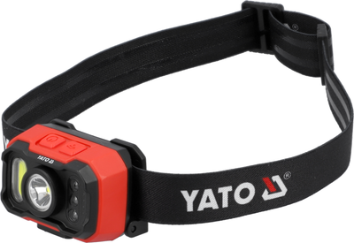 Ліхтар налобний Yato 1000 лм акумуляторний з датчиком руху YT-085942 (5906083112027)