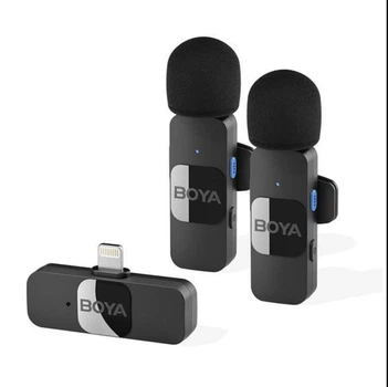 Професійний бездротовий мікрофон BOYA BY-V2 для iPhone lightning - 2 мікрофони