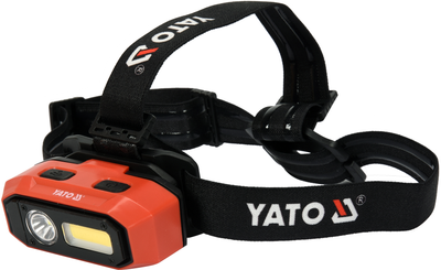 Ліхтар налобний Yato 800 лм акумуляторний з датчиком руху YT-08594 (5906083072628)