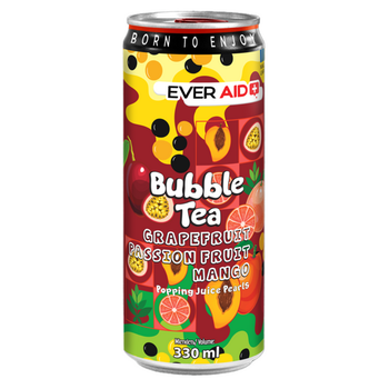 Напій безалкогольний Ever Aid Bubble Tea Grapefruit Passion Fruit Mango 330 мл
