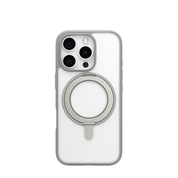 Чохол-накладка Blueo Frosted Magnetic Case ROTATABLE Stand для iPhone 16 Pro с MagSafe Grey (BL037-I16PGRY)