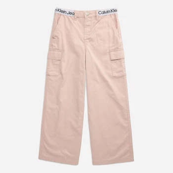Детские штаны-карго для девочки Calvin Klein 837617322 128 см Розовые (1159834125)