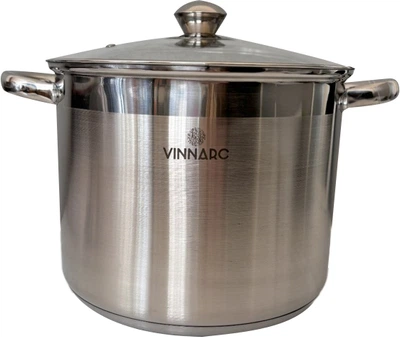 Кастрюля Vinnarc Classic Индукция нержавеющая с крышкой 11 л (5311-VN) (38217)