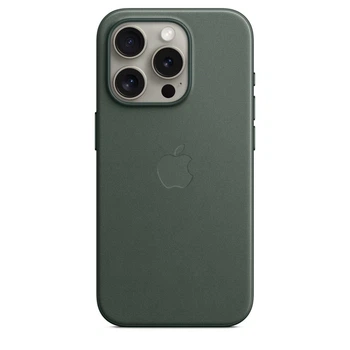 Чохол-накладка FineWoven Case (AAA) для iPhone 15 Pro с MagSafe Evergreen (AFW15PEVRG(M))